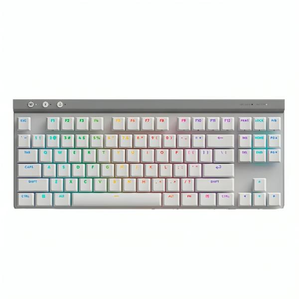 TECLADO GAMING RGB LOGITECH G515 LIGHTSPEED TKL MECÁNICO INALÁMBRICO BLUETOOTH INGLÉS 920-012535 BLANCO