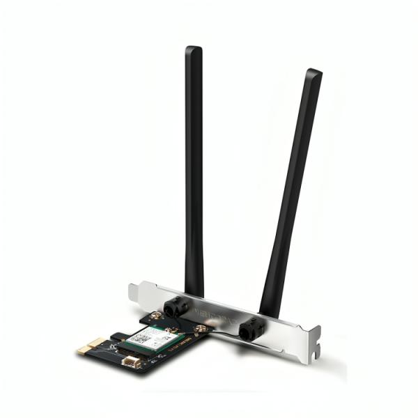 TARJETA DE RED MERCUSYS MA80XE(UN) PCI-E WI-FI 6 BLUETOOTH 5.2 AX3000 2.4 GHZ 5 GHZ NEGRO