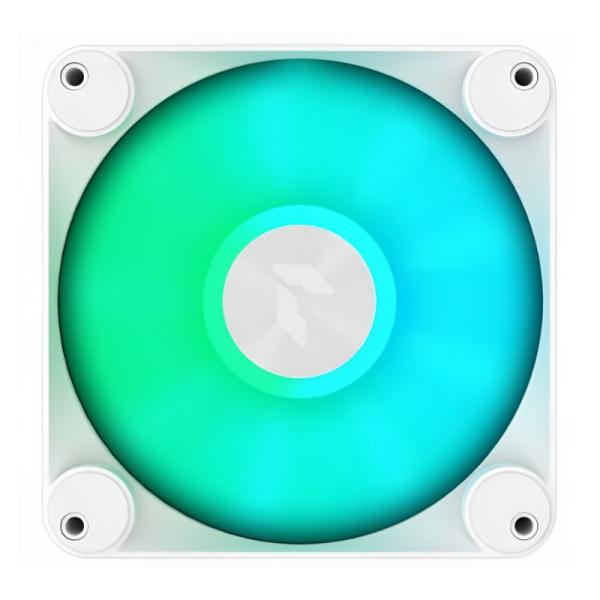 ABANICO APNX FP1-120 PWM ARGB WH 1X12CM CON LUCES LED APF3-PF11217.21 BLANCO