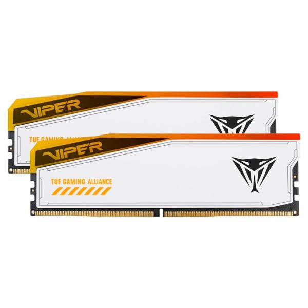 MEMORIA RAM PC 48GB PATRIOT VIPER ELITE 5 TUF RGB-DDR5 6000MHz CL36 1.35V RGB PVER548G60C36KT BLANCO