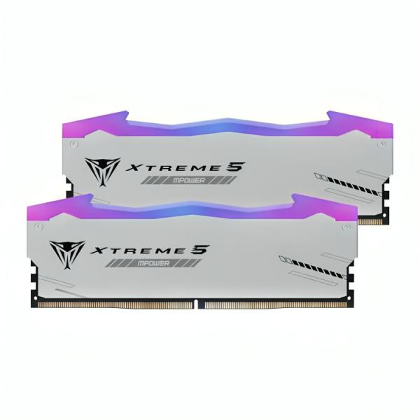 MEMORIA RAM PC 32GB PATRIOT VIPER XTREME 5 RGB PVXR532G60C30KM DDR5 6000 MHZ CL30 1.35 V BLANCO DIMM 288 PINES BLANCO