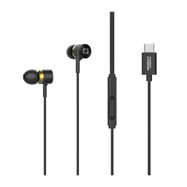 AUDIFONO THONET & VANDER KLEIN GEN 2 ALÁMBRICO USB-C HK096-03658 NEGRO