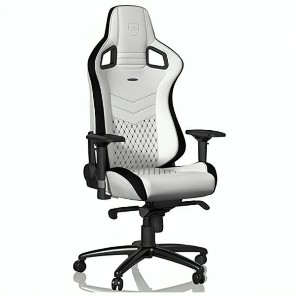 SILLA GAMING NOBLECHAIRS  EPIC CUERO SINTÉTICO NBL-PU-WHT-001 BLANCO
