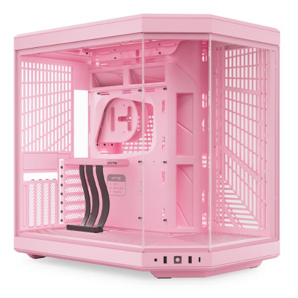 CASE GAMING HYTE Y70 MID TOWER SIN VENTILACIÓN INCLUIDA CON VIDRIO FRONTAL Y LATERAL CS-HYTE-Y70-SM ROSADO
