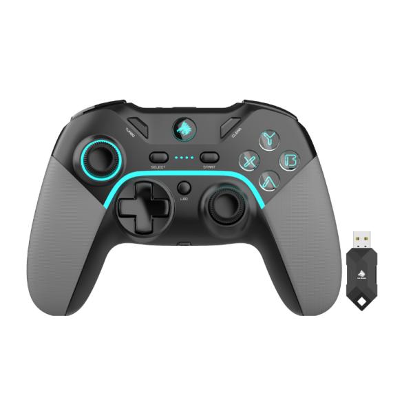 GAME PAD EAGLE WARRIOR FG02A COMPATIBLE CON SWITCH / ANDROID / PS3 / PC INALAMBRICO 2.4G  CON XINPUT NEGRO
