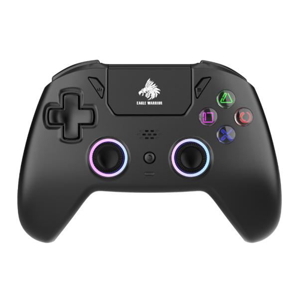 GAME PAD EAGLE WARRIOR HG04E COMPATIBLE CON PS4 INALAMBRICO BLUETOOTH CON FUNCIÓN COMPLETA NEGRO