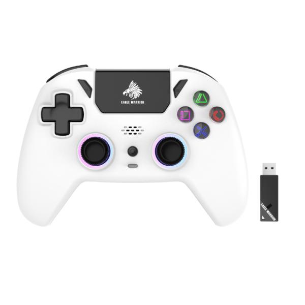 GAME PAD EAGLE WARRIOR HG04D COMPATIBLE CON PS5 INALAMBRICO 2.4G BLANCO