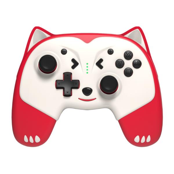 GAME PAD EAGLE WARRIOR EG09A COMPATIBLE CON NINTENDO SWITCH INALAMBRICO BLUETOOTH ROJO