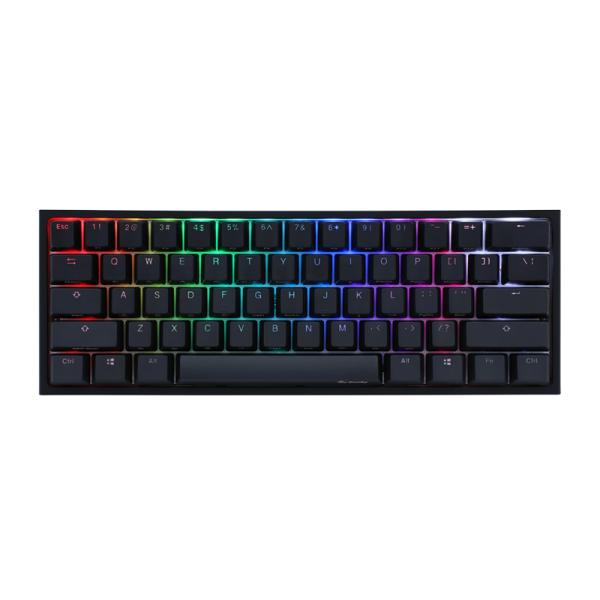 TECLADO GAMING RGB DUCKY ONE 2 PRO MINI MECÁNICO USB-C ESPAÑOL SWITCH PLATEADO DKON2061ST-PESPDAZT2 NEGRO