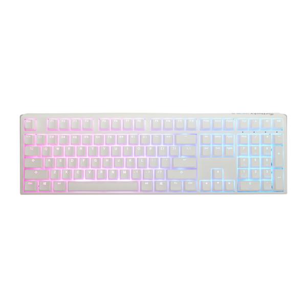 TECLADO GAMING RGB DUCKY ONE 3 MECÁNICO USB-C ESPAÑOL SWITCH ROJO DKON2108ST-RESPDPWWWSC1 BLANCO