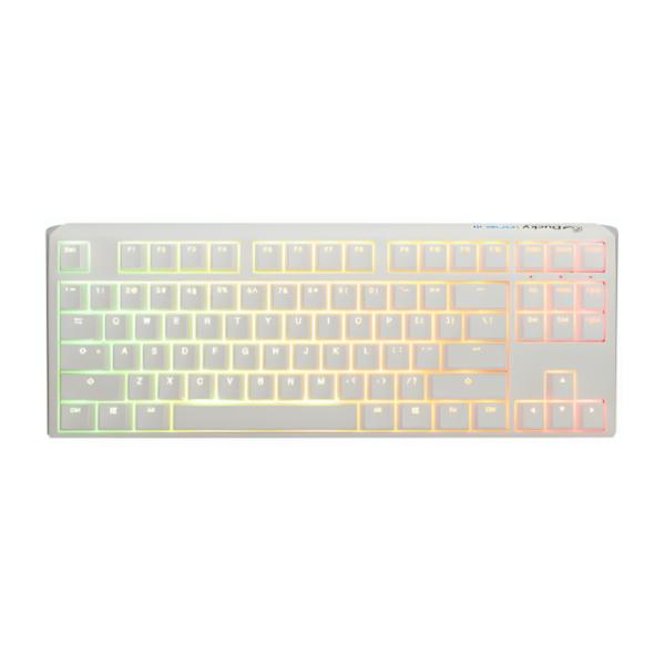 TECLADO GAMING RGB DUCKY ONE 3 TKL MECANICO USB-C ESPAÑOL SWITCH ROJO DKON2187ST-RESPDPWWWSC1 BLANCO