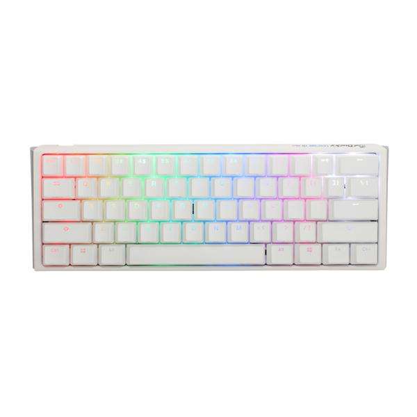 TECLADO GAMING RGB DUCKY ONE 3 MINI MECANICO USB-C ESPAÑOL SWITCH ROJO DKON2161ST-RESPDPWWWSC1 BLANCO