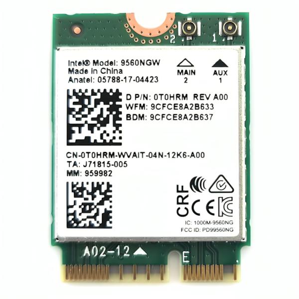 TARJETA DE RED INTEL AC9560 WIFI 1730MBPS DUALBAND 9560.NGWG VERDE