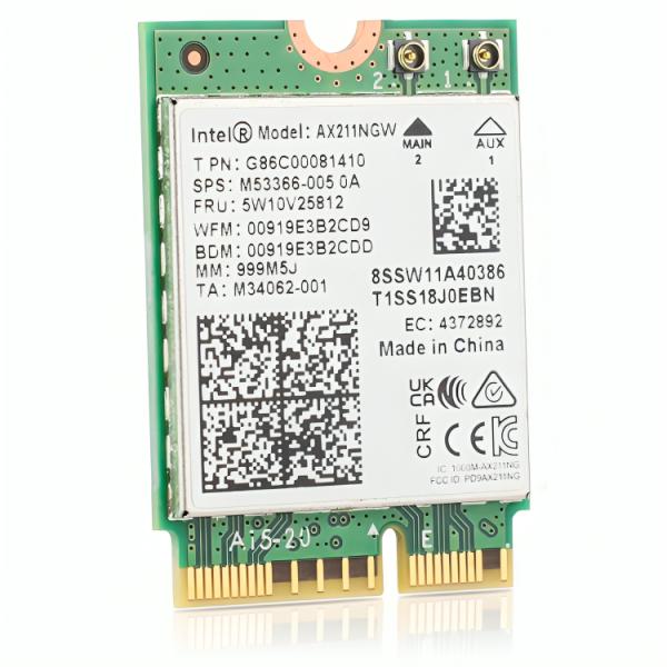 TARJETA DE RED INTEL AX211NGW WIFI6E 5400MBPS TRIBANDA VERDE