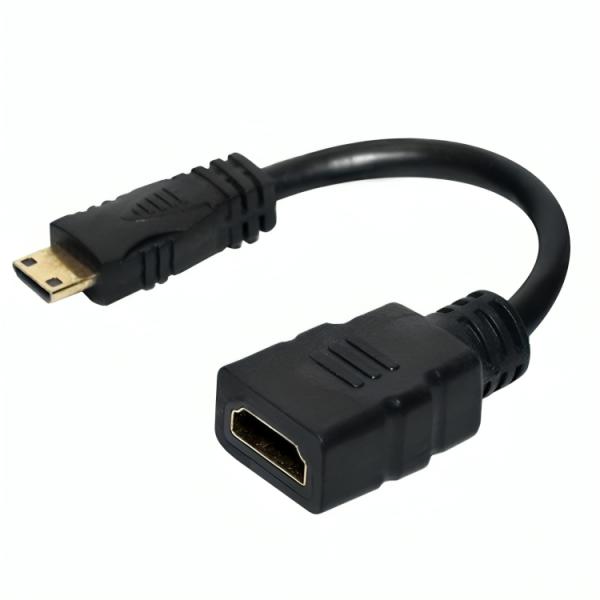 ADAPTADOR UNNO TEKNO AD3005BK HDMI MINI A HDMI ULTRA HD NEGRO