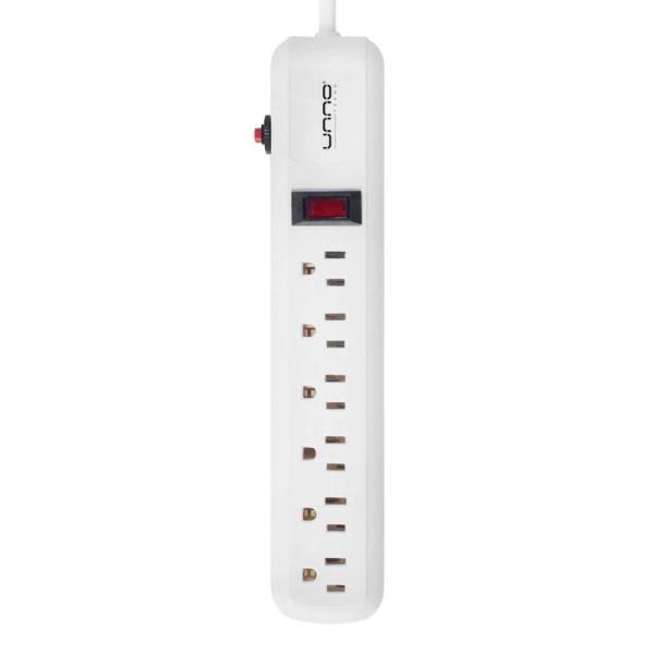 REGLETA UNNO TEKNO PW5081WT 6 TOMAS 1875W 1 METRO BLANCO