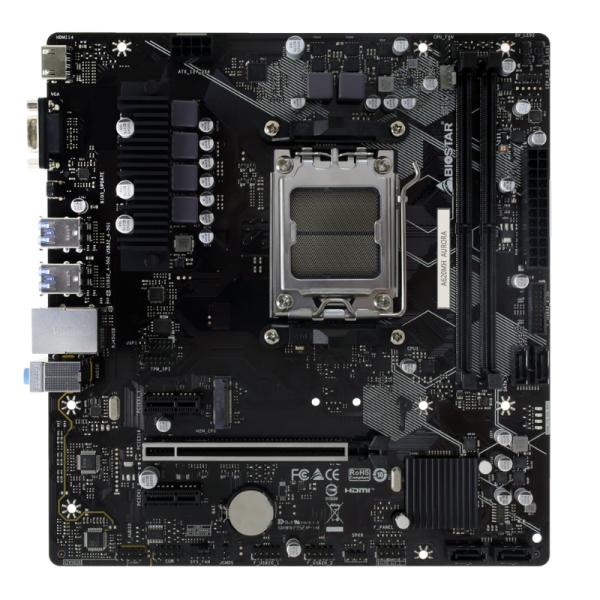TARJETA MADRE BIOSTAR A620MH AURORA AM5 MICRO-ATX DDR5 NEGRO