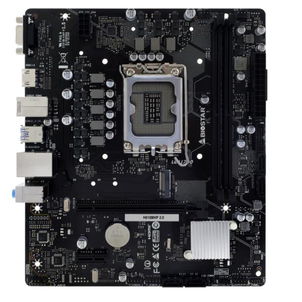 TARJETA MADRE BIOSTAR H610MHP 2.0 LGA1700 MICRO-ATX DDR4 NEGRO