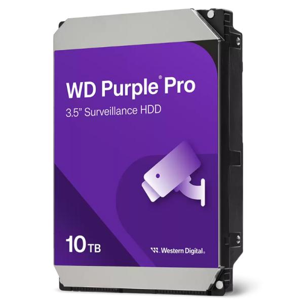 HD INTERNO 10TB WESTERN DIGITAL WD102PURP 3.5" SATA III 512MB/S 7200 RPM CACHE SURVEILLANCE MORADO