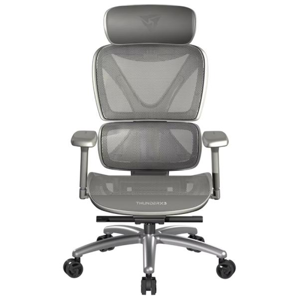 SILLA EJECUTIVA THUNDERX3 XTC MESH CUERO SINTÉTICO MULTIAJUSTABLE TEGC-3054104.41 GRIS