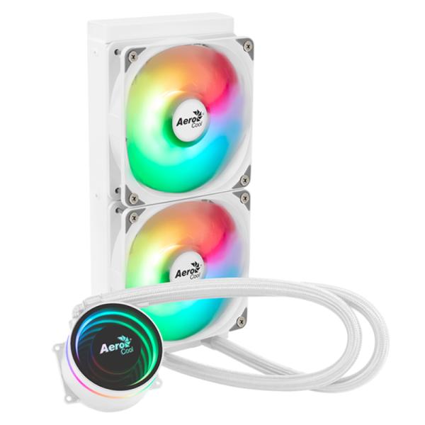ENFRIAMIENTO LIQUIDO RGB AEROCOOL OASIS L240 WH AIO 240MM ACLA-OA24117.21 BLANCO