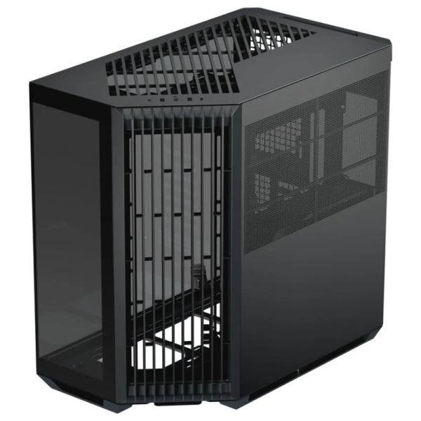 CASE APNX V1-BK-V1 MID TOWER SIN VENTILACIÓN INCLUIDA CON VIDRIO LATERAL Y MALLA FRONTAL ANGULADA APCM-VI01003.11 NEGRO