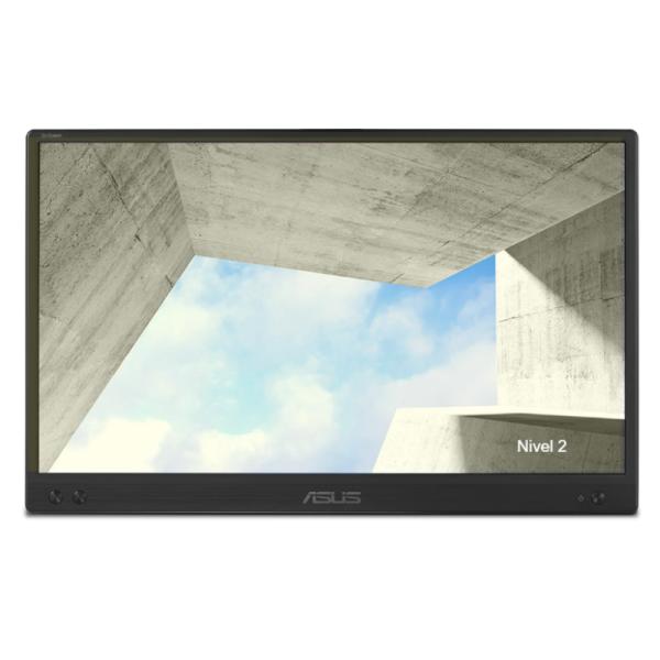 MONITOR ASUS MB166CR BK 16" PLANO 1920 x 1080 60 HZ SPLENDID 2 PUERTOS USB-C 90LM07D3-B041B0 NEGRO