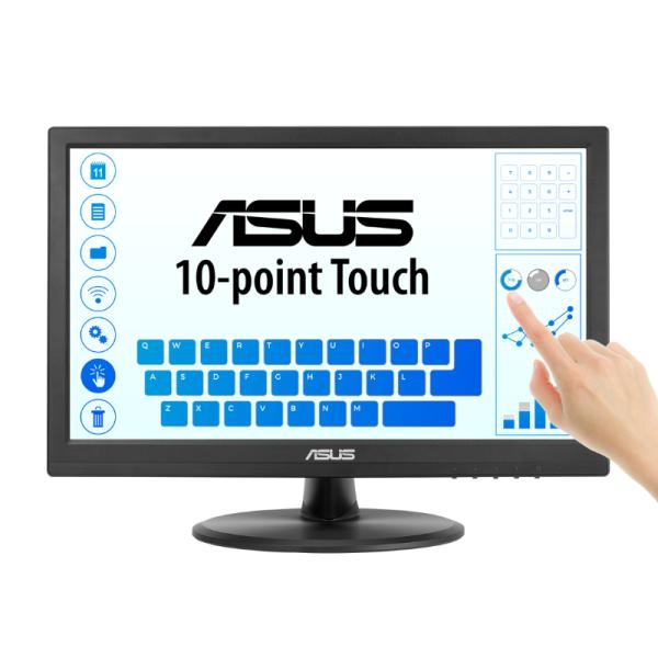 MONITOR ASUS VT169HE BK 15.6" PLANO 1920x1080 60HZ SPLENDID HDMI Y VGA TOUCH 90LM09V1-B011B0 NEGRO
