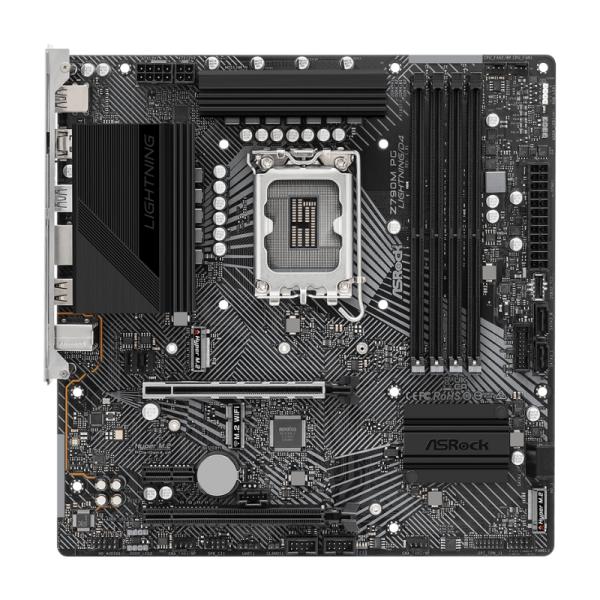 TARJETA MADRE ASROCK Z790M PG LIGHTNING/D4 LGA 1700 MICRO-ATX DDR4 MB-Z790MPGL/D4 NEGRO