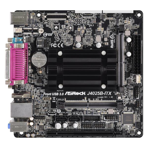 TARJETA MADRE ASROCK J4025B-ITX CELERON J4025 MINI-ITX DDR4 NEGRO