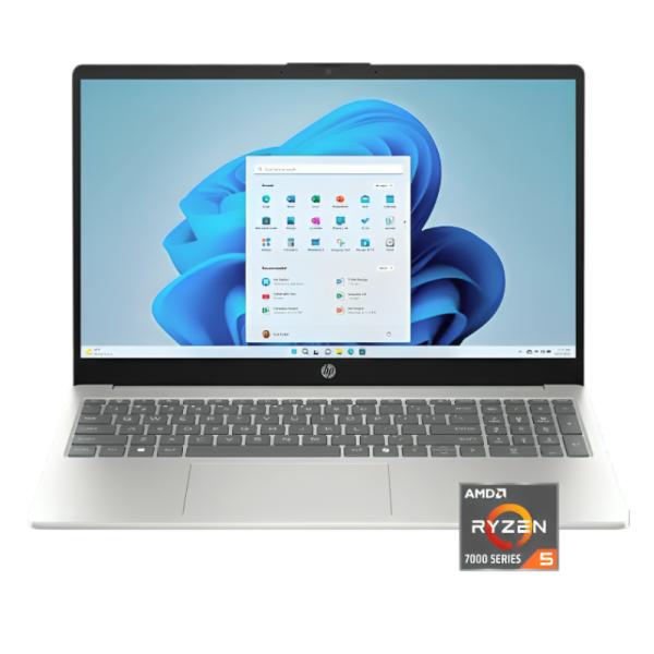LAPTOP HP 15-FC0245DX 15.6 PULG RYZEN 5-7520U 16GB 256GB SSD TOUCH WIN INGLÉS 11 PLATA