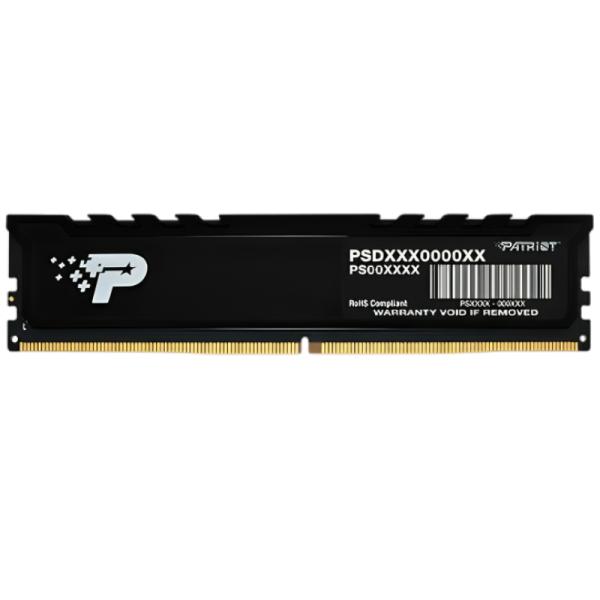 MEMORIA RAM PC 8GB PATRIOT PSP58G520081H1 UDIMM SINGLE 5200MT/S DDR5 CL42 1.1V NEGRO