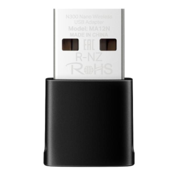 ADAPTADOR USB WI-FI MERCUSYS MA12N(EU) N300 300 MBPS 2.4 GHZ NEGRO