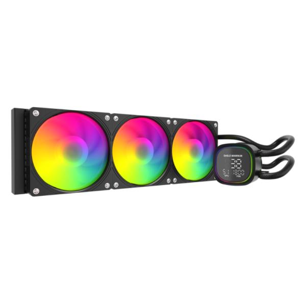 ENFRIAMIENTO LIQUIDO RGB EAGLE WARRIOR FROSTBITE HL360 FCFWT392001C AIO 3X120MM 4 PIN PWM LGA115X/1700 NEGRO