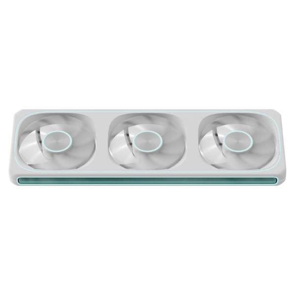 ABANICO ARGB FORMULA V LINE TRIPLE FAN AIR FUSION 3 WH 360MM 4 PIN PWM + 3 PIN ARGB 4711401664314 BLANCO
