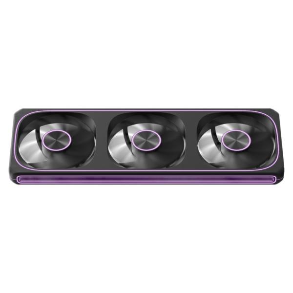ABANICO ARGB FORMULA V LINE TRIPLE FAN AIR FUSION 3 BK 360MM 4 PIN PWM + 3 PIN ARGB 4711401664321 NEGRO