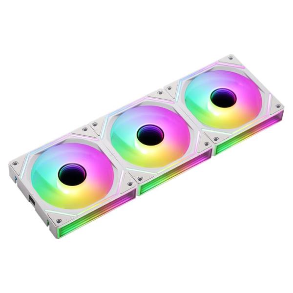 ABANICO ARGB FORMULA V LINE TRIPLE FAN AIR BRIDGE WH 120 MM  4 PIN PWM + 3 PIN ARGB 4711401661009 BLANCO