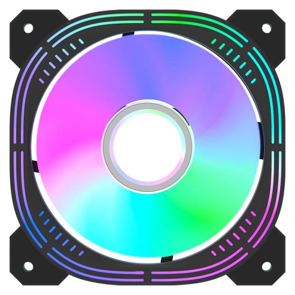 ABANICO ARGB FORMULA V LINE NULIGHT 12BK ARPW REVERSE 120 MM  4 PIN PWM + 3 PIN ARGB 4711401663010