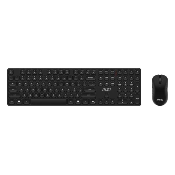 TECLADO Y MOUSE MSI FORGE K210 W COMBO LS  INALÁMBRICO 2.4 GHZ ESPAÑOL S11-43LS201-Y92 NEGRO