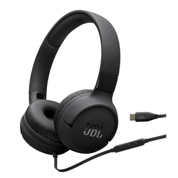 HEADSET JBL T520 ALÁMBRICO USB-C JBLT520CBLKAM NEGRO