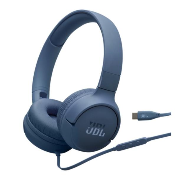 HEADSET JBL T520 ALÁMBRICO USB-C JBLT520CBLUAM AZUL