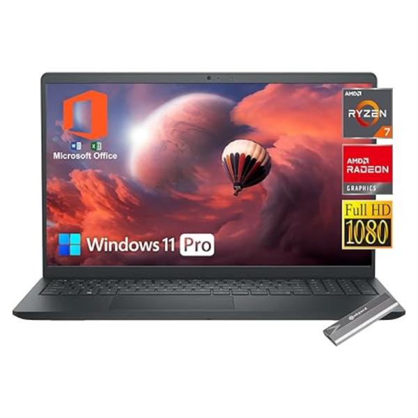 LAPTOP DELL KDH5191V00Q 15.6" RYZEN 7-7730U 16GB 512GB WIN 11 INGL&Eacute;S DELL-884116461845 NEGRO
