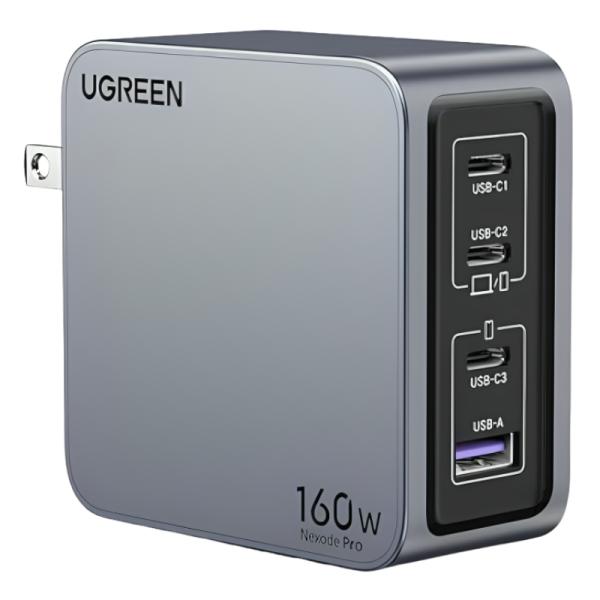 CARGADOR UGREEN X763 NEXODE PRO 160W 160W 4 PUERTOS DE CARGA RAPIDA 25876