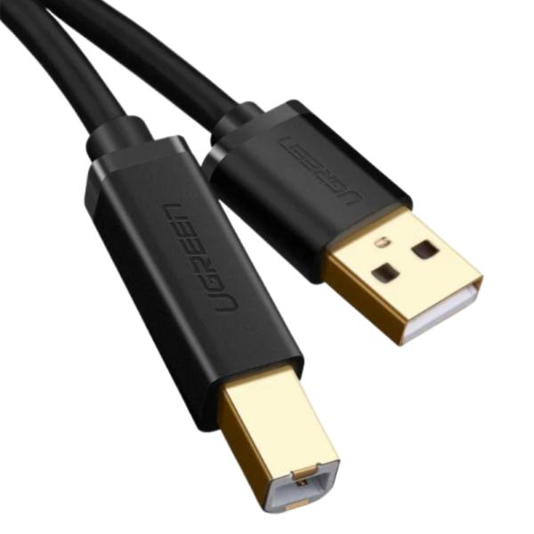 CABLE UGREEN USB 2.0 AM A BM PARA IMPRESORA 5M 10352 NEGRO
