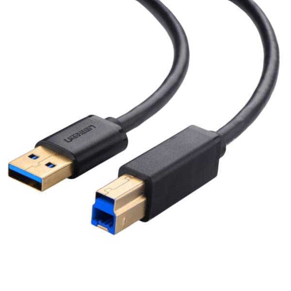 CABLE UGREEN US210 USB 3.0 AM A BM PARA IMPRESORA 2M 10372 NEGRO