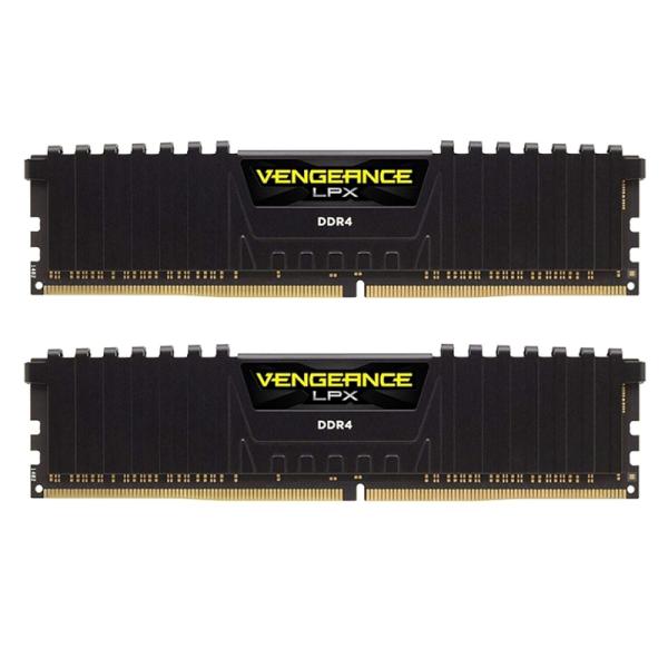 MEMORIA RAM PC 32GB (2X16GB) CORSAIR VENGEANCE LPX DDR4 3200 MHZ 1.35V CMK32GX4M2E3200C16 NEGRO