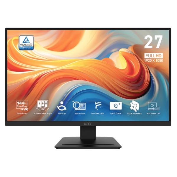 MONITOR MSI PRO MP273L E14 27 PULG PLANA 1920X1080 144HZ IPS FREESYNC HDMI  / VGA 9S6-3PE2CH-005 NEGRO