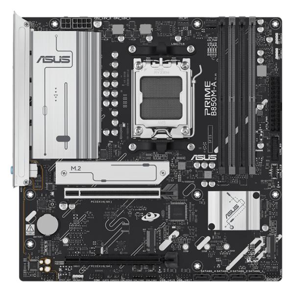 TARJETA MADRE ASUS PRIME B850M-A AM5 MICRO-ATX DDR5 90MB1LQ0-M0EAY0 NEGRO/BLANCO