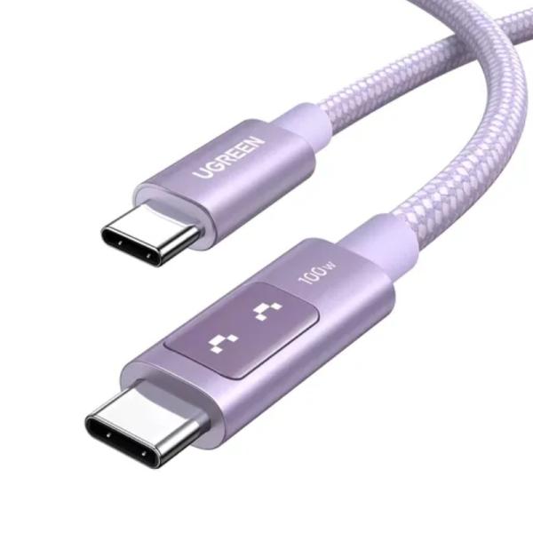 CABLE UGREEN L509 UNO USB-C A USB-C CARGA RÁPIDA PD 2M 65216