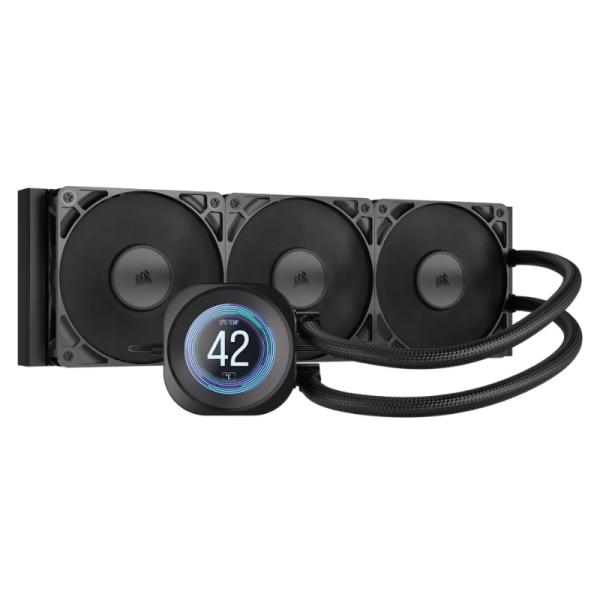 ENFRIAMIENTO LIQUIDO CORSAIR NAUTILUS 360 RS LCD KIT AIO 360MM LGA 1851 / LGA 1700 / AM5 / AM4 CW-9061033-WW NEGRO